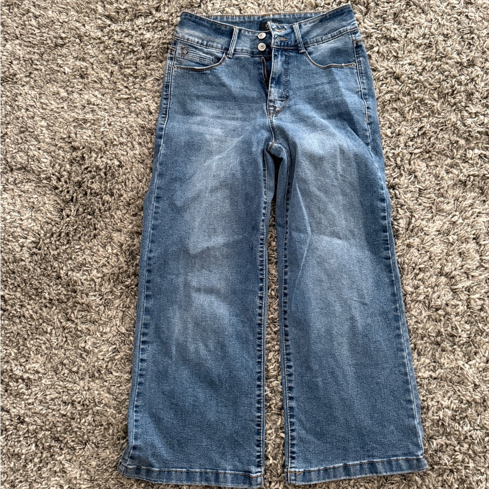 Echo Denim High-Rise Wide Leg Jeans